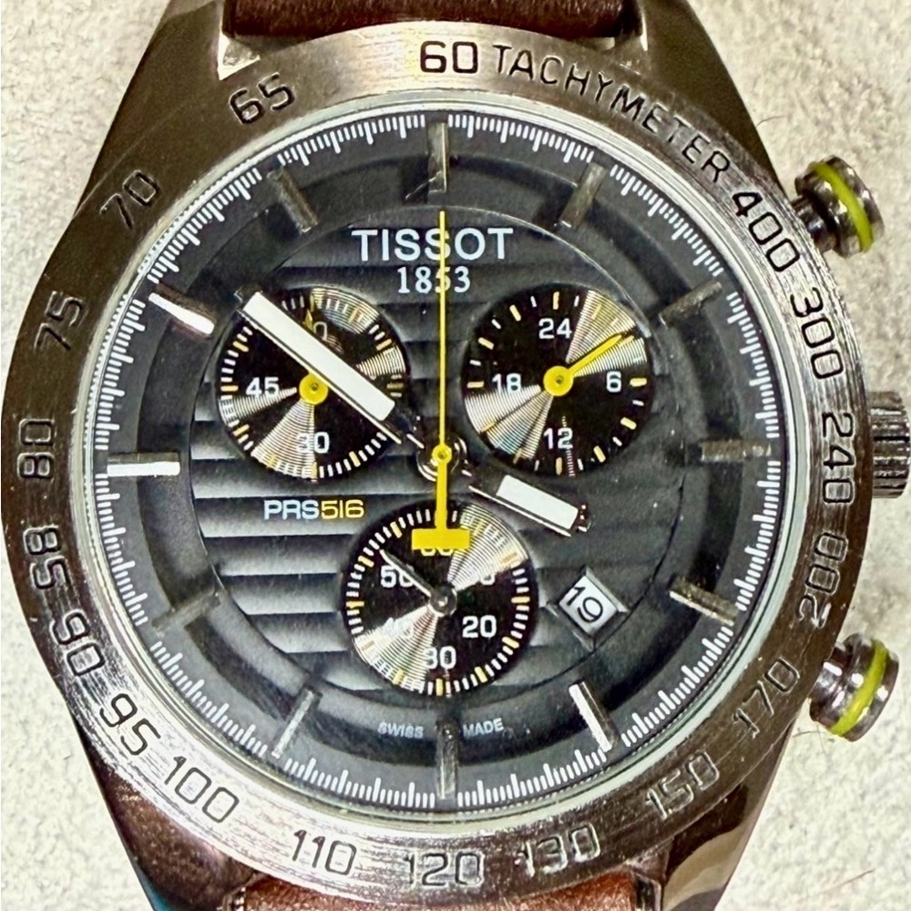 Tissot PRS516 Chronograph Date Classic Mens Watch - Picture 7 of 8